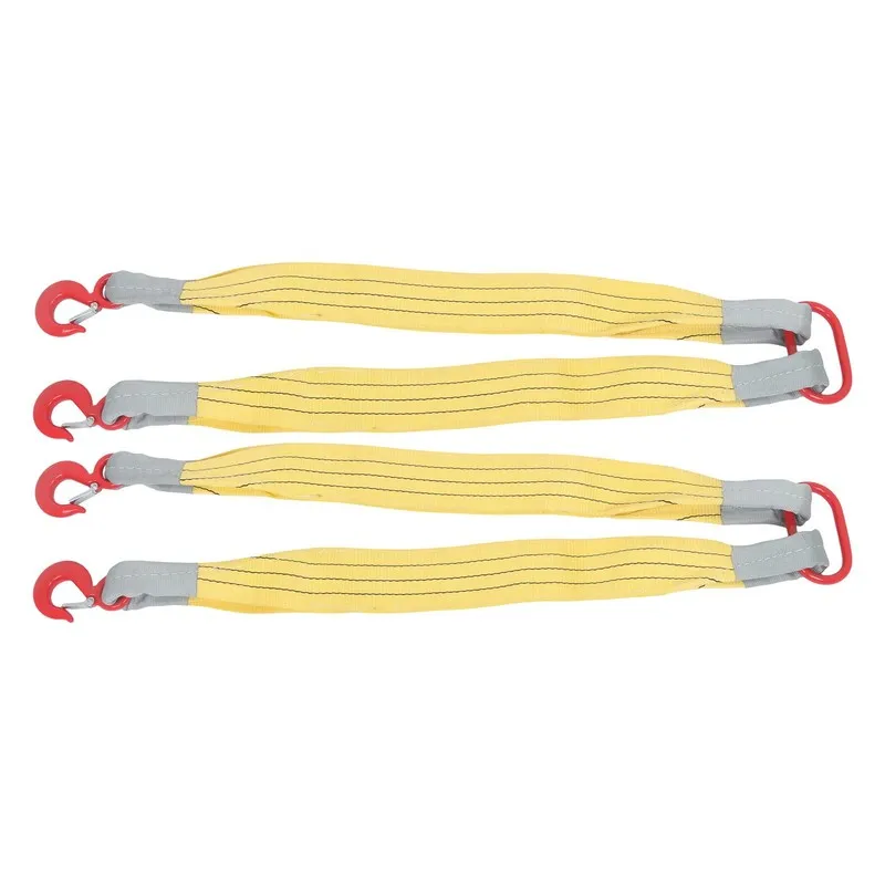 Строп 4410lb Lifting Slings Straps with Hook Two Leg Rigging Straps(3.3ft,Yellow