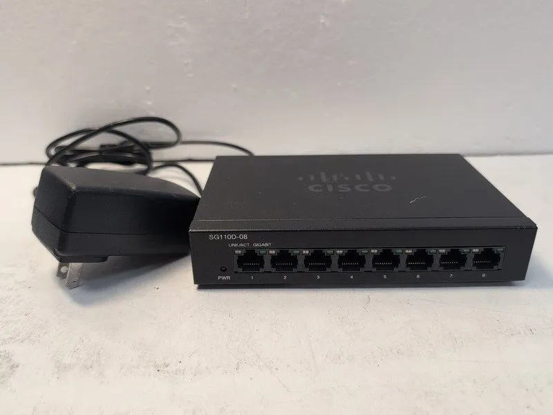 Коммутатор Cisco 8-Port Gigbit Desktop Switch With Power Cord SG110d-08