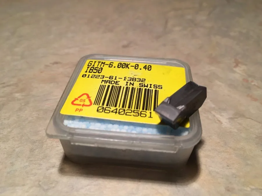 Режущий инструмент Iscar GITM 6.00K-0.40 IB50 Carbide CBN Tipped Grooving Insert