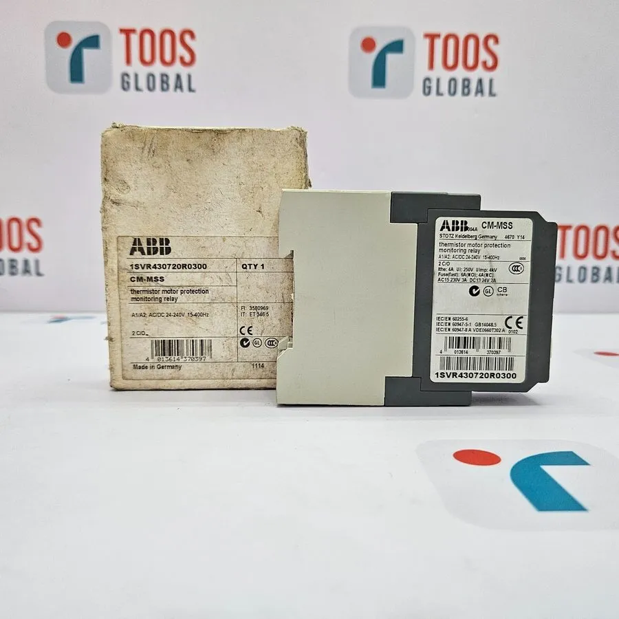 Реле защиты ABB CM-MSS THERMISTOR MOTOR PROTECTION MONITORING RELAY 1SVR430720R0