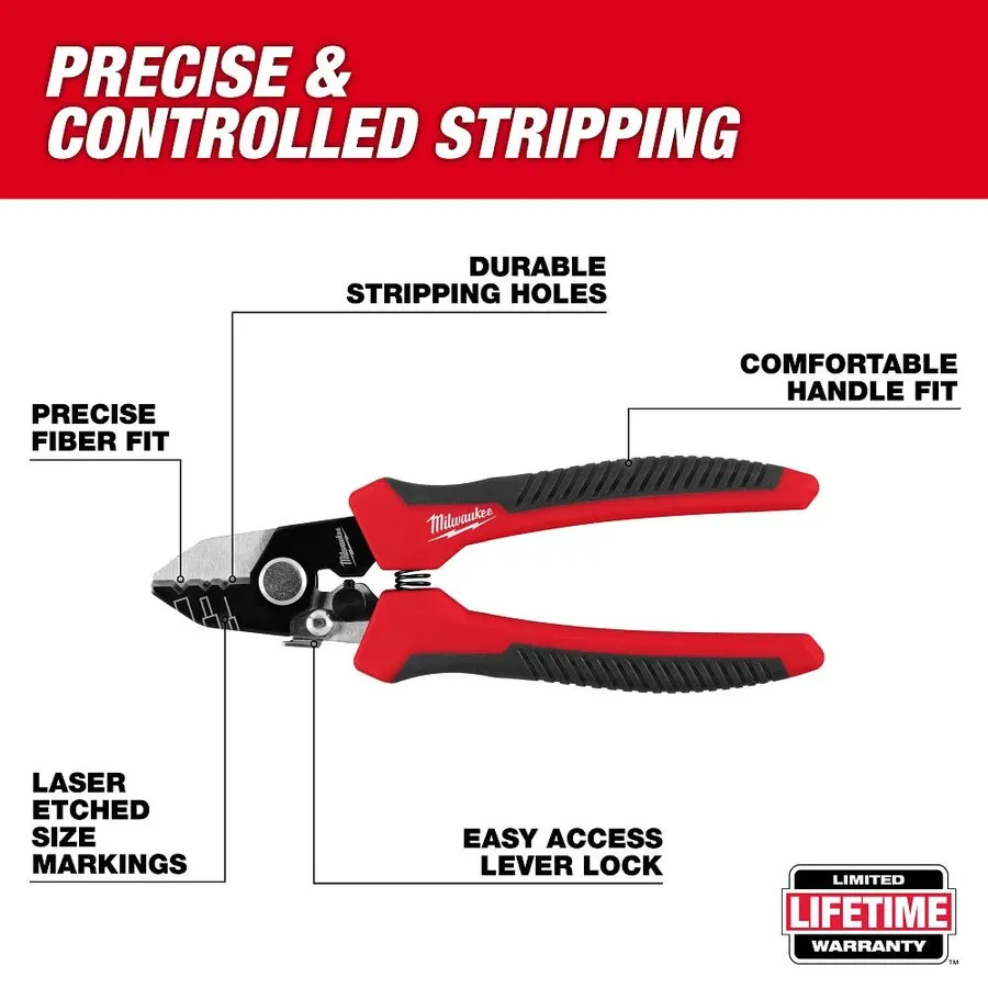 Стриппер Milwaukee 48-22-3013 Tri-Hole Fiber Optic Stripper