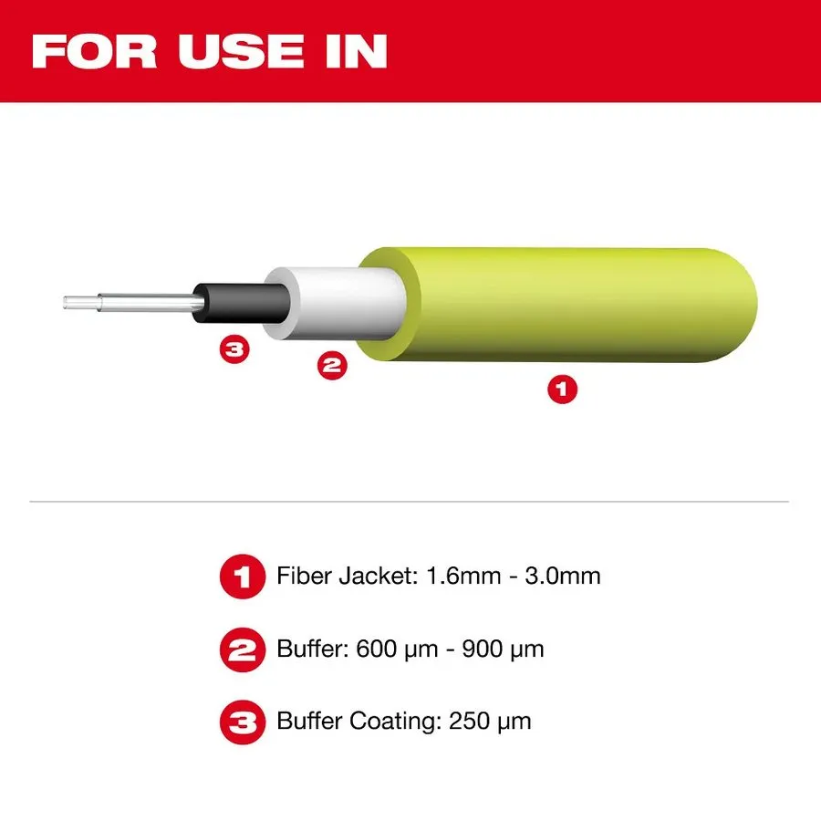 Стриппер Milwaukee 48-22-3013 Tri-Hole Fiber Optic Stripper — фото лота 2