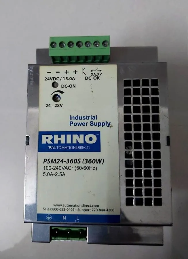 Блок питания RHINO PSM24-360S INDUSTRIAL DIN-RAIL SWITCHING POWER SUPPLY UNIT 36