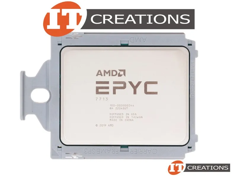 Процессор Unlocked AMD EPYC Milan 7713 2.0GHz 64 Core 128 Thread 225W CPU Proces