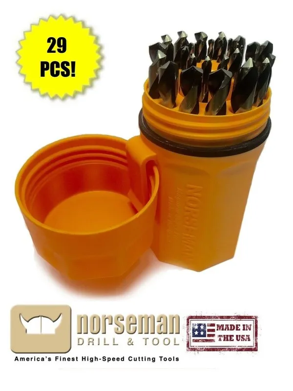 Режущий инструмент Norseman SP29PON Magnum Super Premium Drill Bit Set Black & G