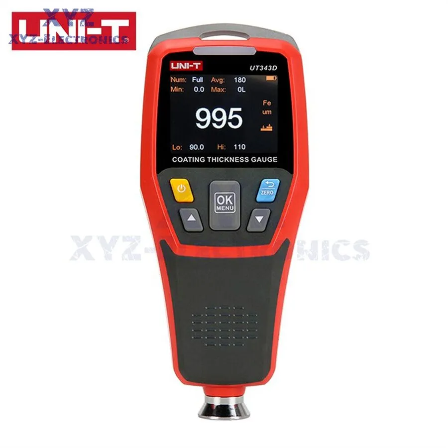 Толщиномер Uni-T UT343D Coating Thickness Gauge 0~1250UM Ferrous/ Non-Ferrous. r