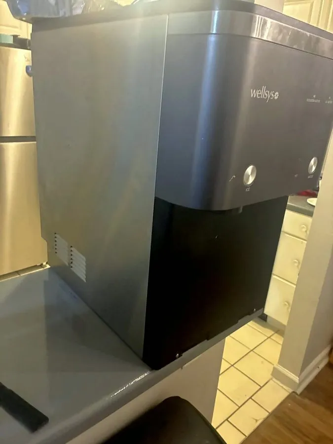 Льдогенератор Wellsys WS15000 Commercial Countertop Nugget Ice Machine Maker Dis — фото лота 1