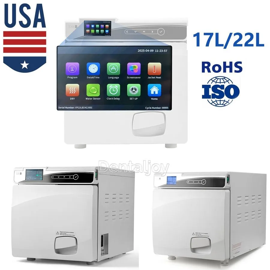 Стерилизатор 17L/22L Dental Autoclave Steam Sterilizer Medical Class B/N with Pr