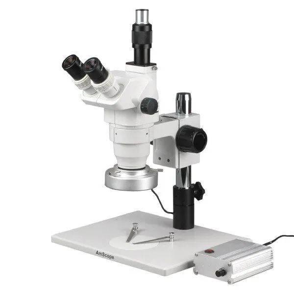 Микроскоп AmScope 3.35X-90X Zoom Microscope with 80-LED Aluminum Ring Light