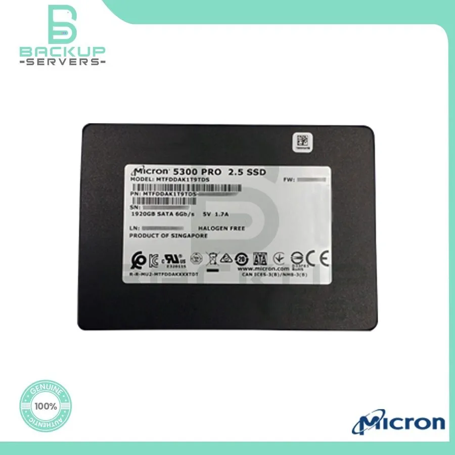 SSD-накопитель Micron 5300 PRO 1.92TB 2.5" SATA SSD MTFDDAK1T9TDS with low life 