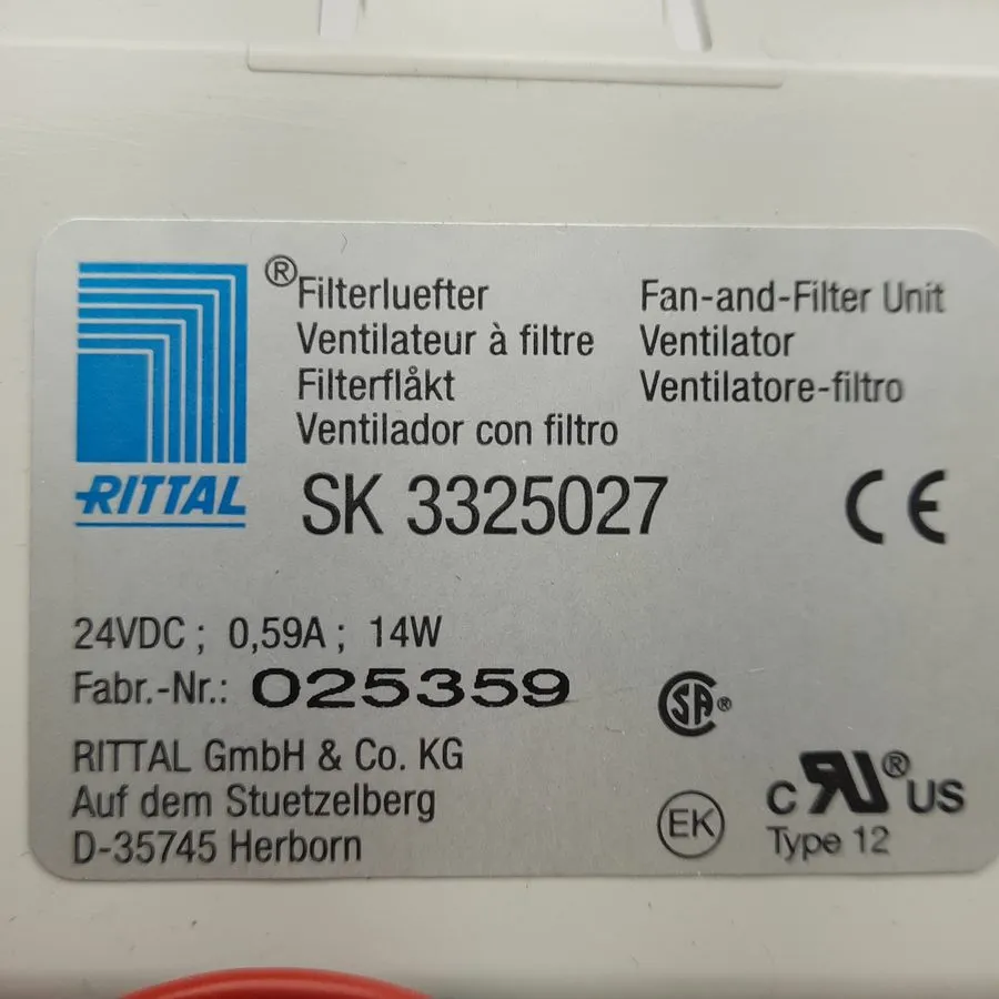 Монтажный шкаф Rittal SK 3325027 Enclosure Fan And Filter Unit 24v-dc