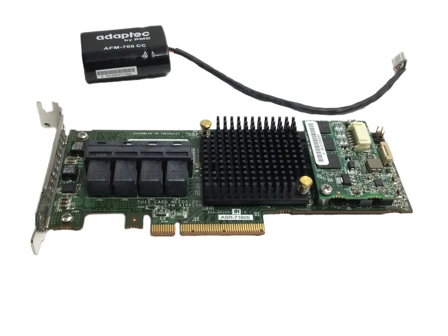 Дисковая полка Adaptec ASR-71605 16 Ports 2274400-R IT-Mode HBA JBOD 1GB Flash C — фото лота 1