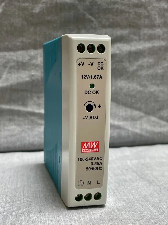 Блок питания Mean Well MDR-20-12 Industrial Din Rail Power Supply 12VDC 1.67A 20