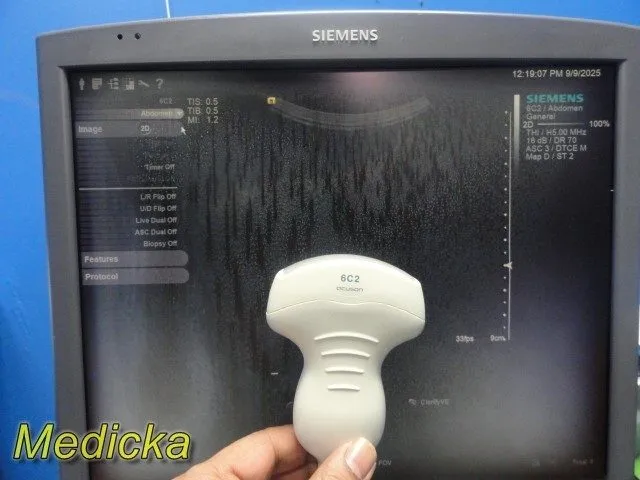 УЗИ-датчик 2005 SIEMENS ACUSON 6C2 CURVED ULTRASOUND TRANSDUCER PROBE MODEL 0824