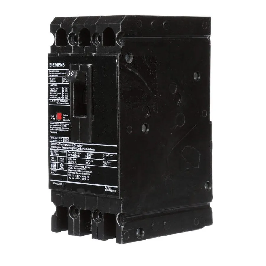 Автоматический выключатель Siemens HED43B030 Sentron Series Circuit Breaker 30A