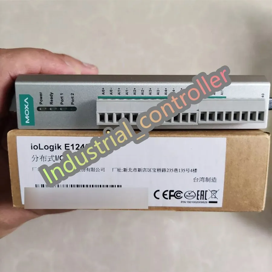 IIoT-устройство MOXA ioLogik E1240 Remote Ethernet I/O, 8AI, 2-Port Switch