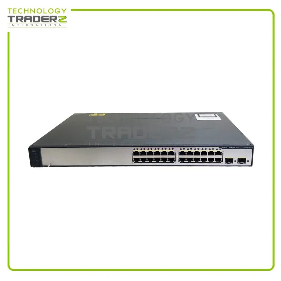 Коммутатор Cisco Catalyst WS-C3750V2-24PS-S 24 Port PoE Switch With Rackmounts