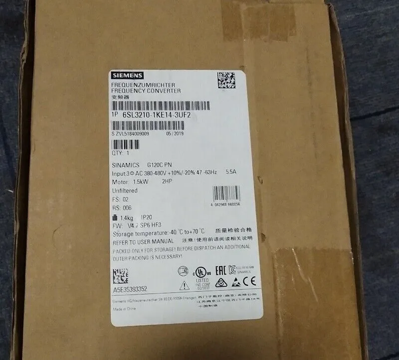 Частотный преобразователь SIEMENS SINAMICS G120C PN 6SL3210-1KE14-3UF2 1.5KW 380