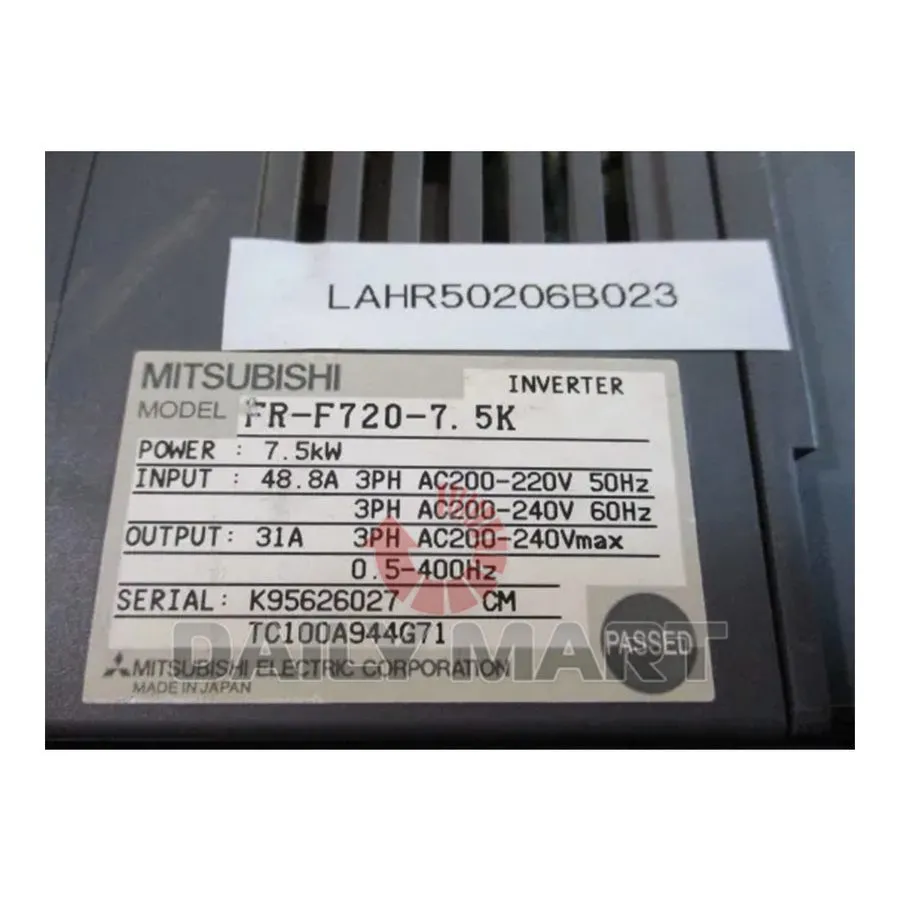 Частотный преобразователь MITSUBISHI FR-F720-7.5K Inverter 7.5KW
