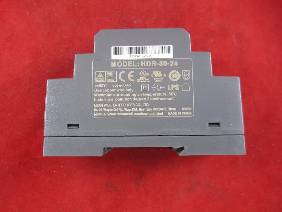 Блок питания MEAN WELL HDR-30-24 36W 24V 1.5A Hat Rails Power Supply DIN-RAIL