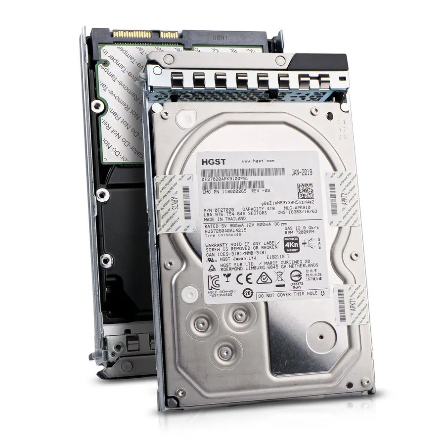 Сервер Dell 4TB 7.2K RPM SAS 12Gb/s 4Kn 3.5" Enterprise PowerEdge HDD 118000265 