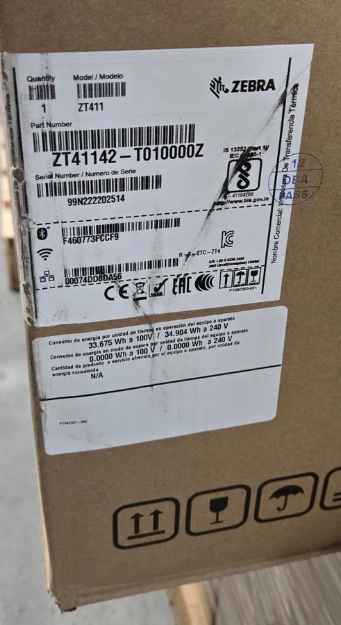 Принтер этикеток Zebra ZT411 Industrial Barcode Printer (ZT41142-T010000Z) USB,
