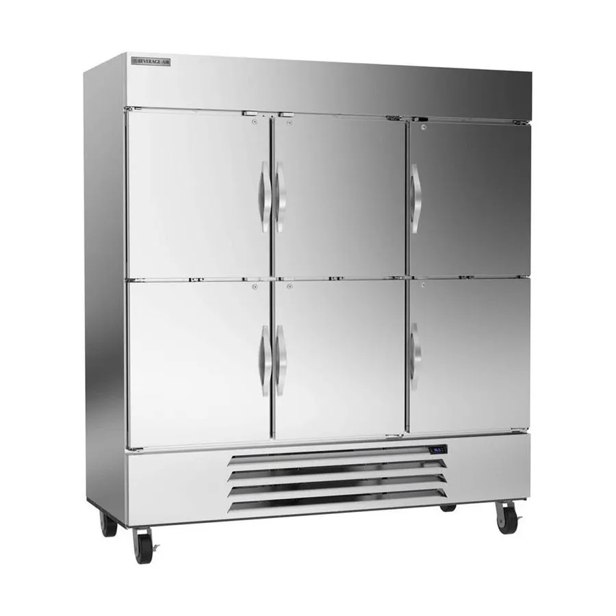 Холодильный шкаф Beverage Air HBR72HC-1-HS 75" 3-Section Reach-In Refrigerator w — фото лота 1