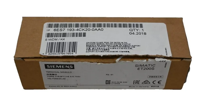 Модуль ввода-вывода Siemens SIMATIC ET200S I/O Terminal Module 6ES7 193-4CK20-0A — фото лота 2