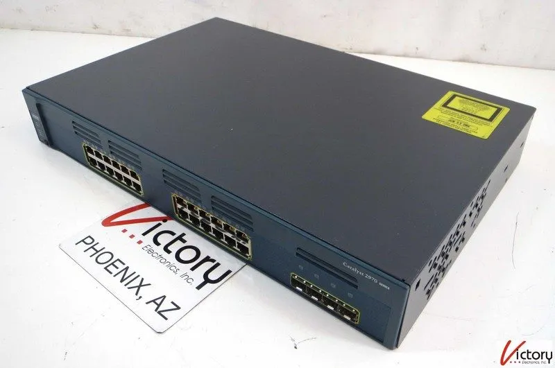 Коммутатор Cisco WS-C2970G-24TS-E, 28 Gigabit 12.2 Switch 24 Port ( Working)