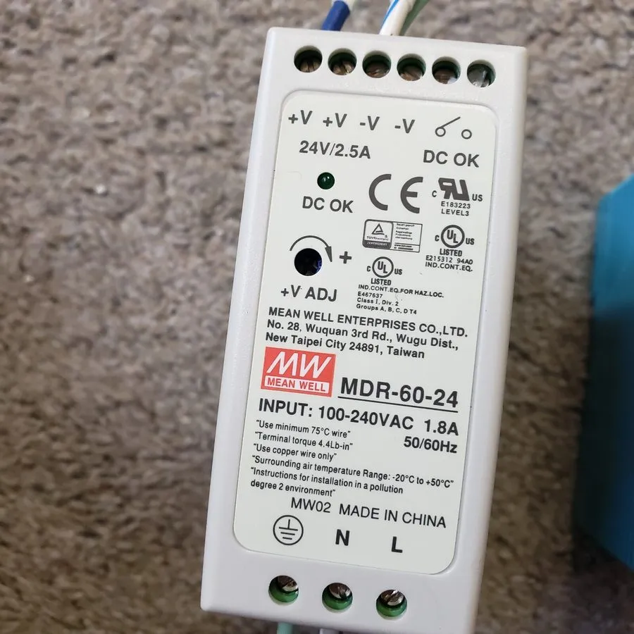 Блок питания Mean Well MDR-20-5 DIN Rail Power Supply 5V 3A 15W 100-240VAC OB