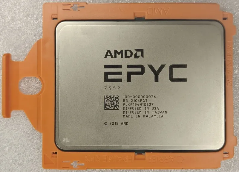 Сервер AMD EPYC 7552 CPU Server processor 48 Cores L3 Cache 192MB TDP 200W — фото лота 1