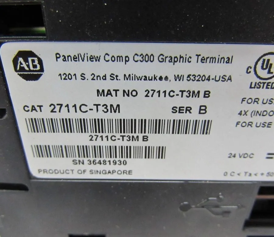 Панель оператора Allen Bradley 2711C-T3M PanelView C300