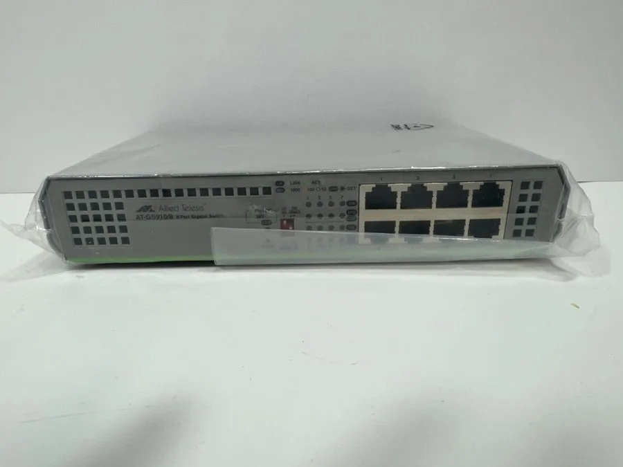 Коммутатор ALLIED TELESIS 8 PORT GIGABIT SWITCH Model: AT-GS910/8 [ 100-240VAC,