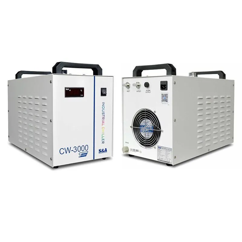 Чиллер CW-3000DG Thermolysis Industrial Water Chiller with 60W / 80W CO2 Glass T — фото лота 1