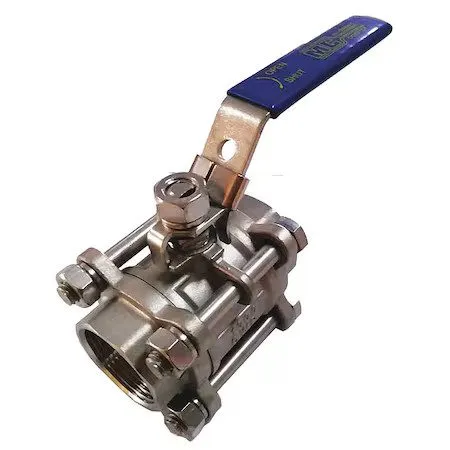 Клапан Midwest Control G-S3P1K-400 Manual Two-Way Ball Valve, 4" FNPT, Stainless