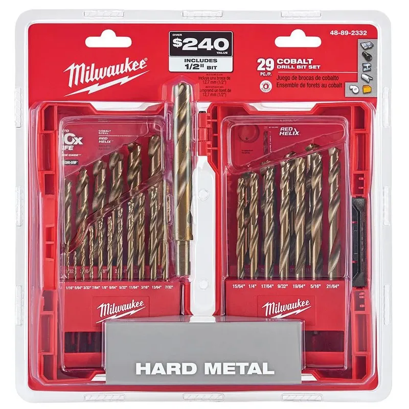Режущий инструмент Milwaukee 48-89-2332 Cobalt Red Helix Drill Bit Set — фото лота 2