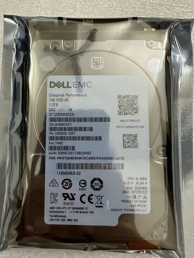 Жёсткий диск NewEMC UNITY 005051635 005051632 1.2TB 10K 12Gb 2.5" SAS HDD 005053