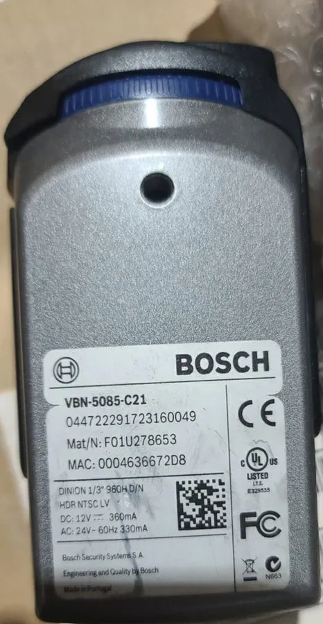 Камера x Bosch VBN-5085-C21 AN 5000 960H Indoor WDR Box Analog Camera No Lens