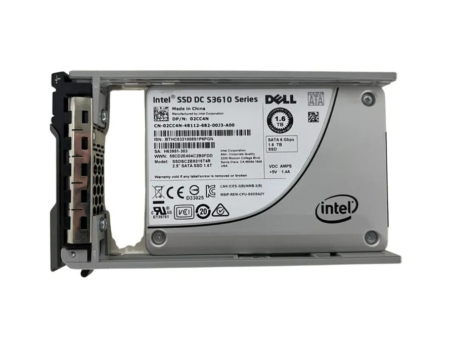 SSD-накопитель Intel DC S3610 Series 1.6TB SSD 02CC4N 2.5" SSDSC2BX016T4 SATA En — фото лота 1