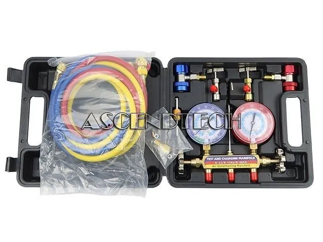 Манометрический коллектор DRAKO-MYXX R-22/R-134A/R-404A TEST AND CHARGE HVAC MAN — фото лота 1