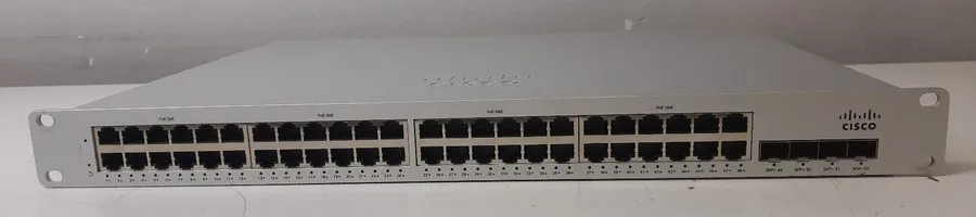 Коммутатор Cisco Meraki MS225-48LP 48-Port Gigabit PoE+ Switch 4x SFP+ 370W Uncl
