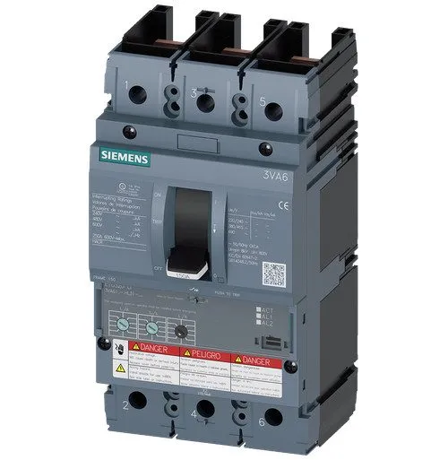 Автоматический выключатель 3VA61107HL310AA0 Siemens 3VA6 3 Pole 100A 690V Molded