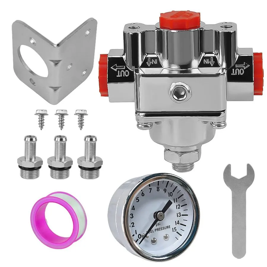 Трубопроводная арматура 12-804 Adjustable Low Fuel Pressure Regulator Kit 1-4 PS