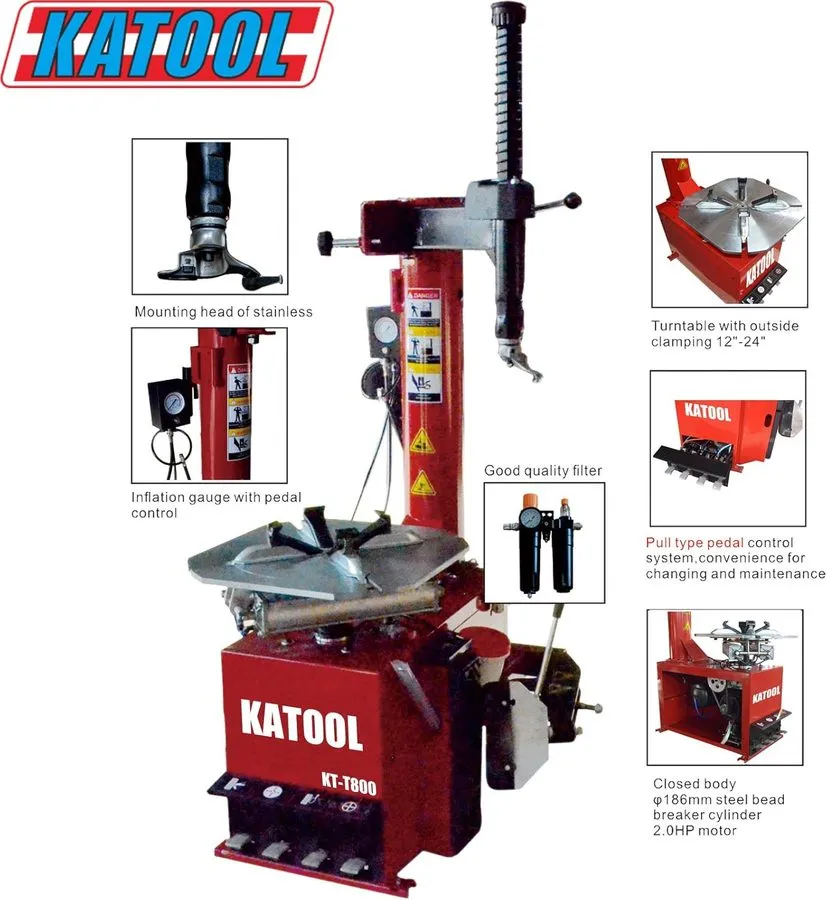 Шиномонтажный станок KATOOL Tire Changer Machine KT-T800 wheel balancer KT-B700