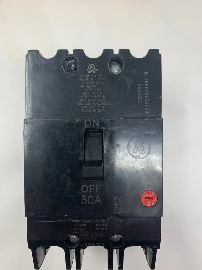 Автоматический выключатель General Electric TEY350 50A 3P Bolt-On Molded Case Ci