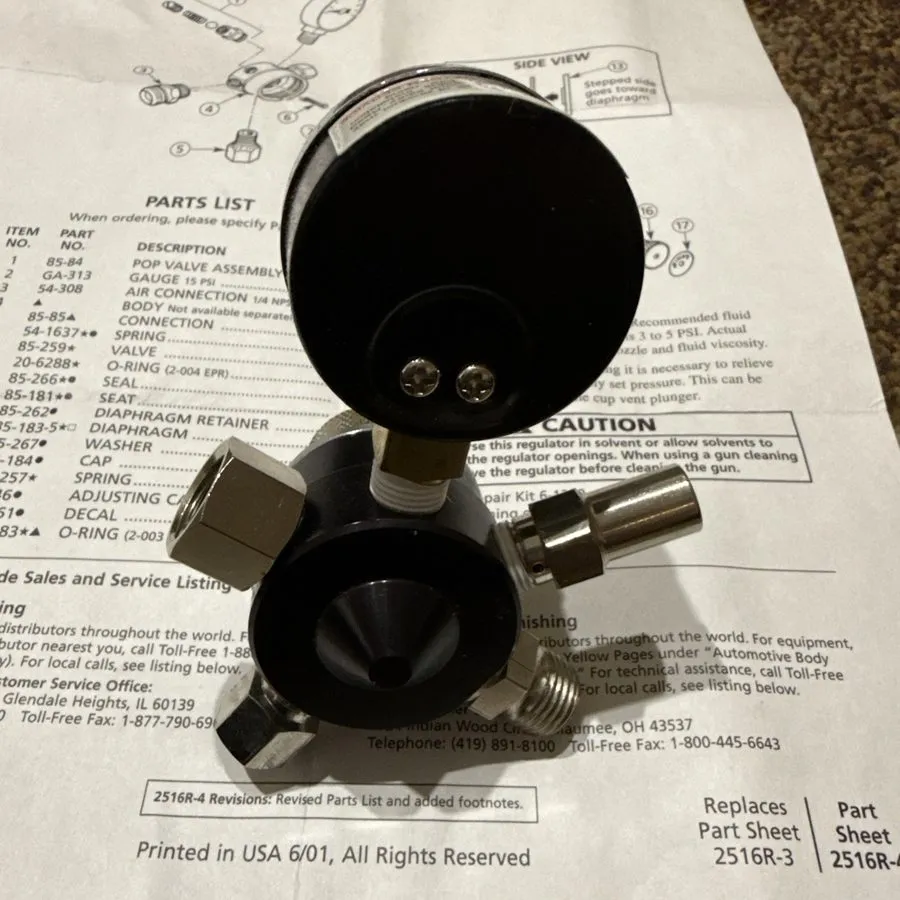 Трубопроводная арматура Binks Air Pressure Regulator 85-250