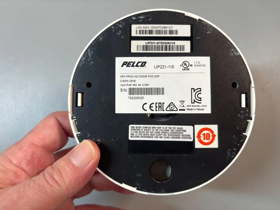 Камера Pelco IJP221-1IS SRX PRO2 IND Dome POE 2MP Camera — фото лота 2