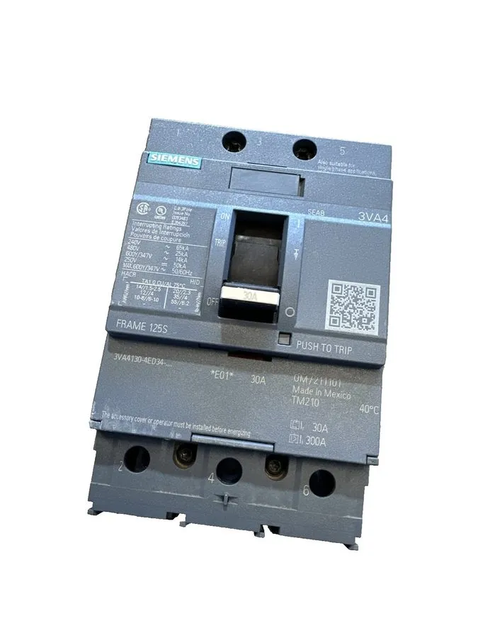 Автоматический выключатель Siemens 3VA4130-4ED34-0AA0 ,Circuit Breaker, 3P/30A /