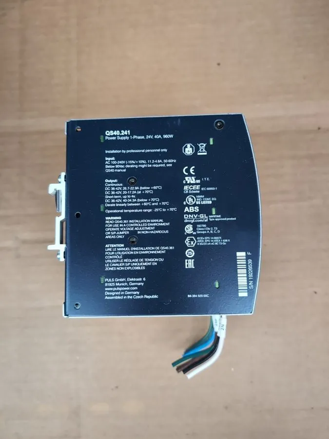 Блок питания PULS QS40.241 Dimension DIN Rail Power Supply 24v 40A 960w (30 Day  — фото лота 1