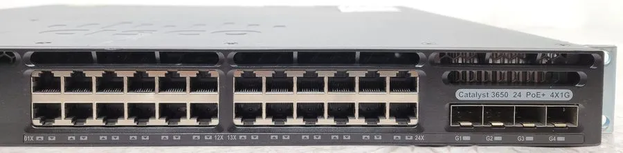 Коммутатор Cisco Catalyst WS-C3650-24PS-E 24 Port PoE+ Gigabit Switch — фото лота 2